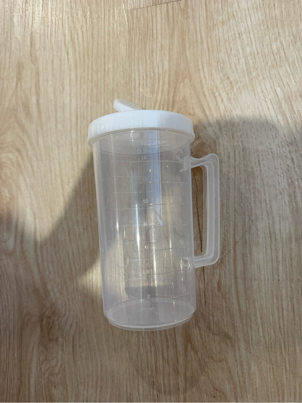 2 Cup Clear Plastic Mug
